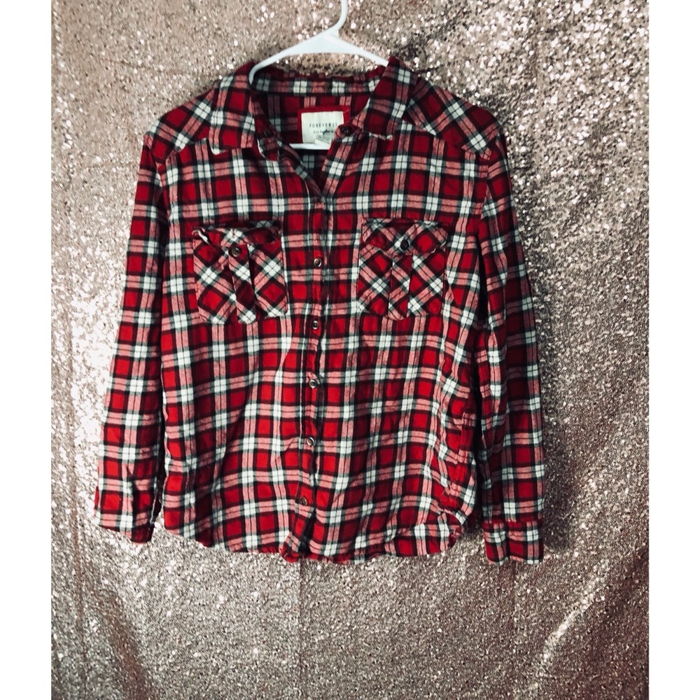 Forever 21. Lumbar jack style button down.